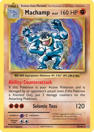 Machamp (59) Reverse Holofoil - XY  Evolutions
