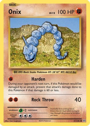 Onix (61) Reverse Holofoil - XY  Evolutions