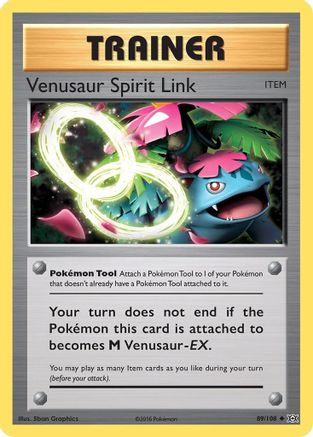 Venusaur Spirit Link (89/108) [XY: Evolutions] Reverse Holofoil
