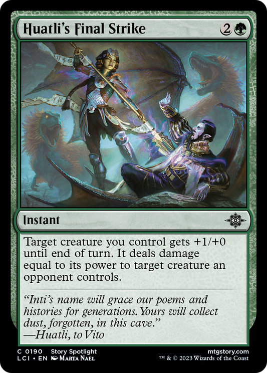 Huatli's Final Strike [The Lost Caverns of Ixalan] Foil