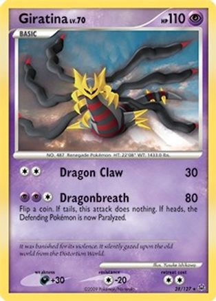 Giratina (28/127) (Theme Deck Exclusive) [Platinum: Base Set] | Silver Goblin