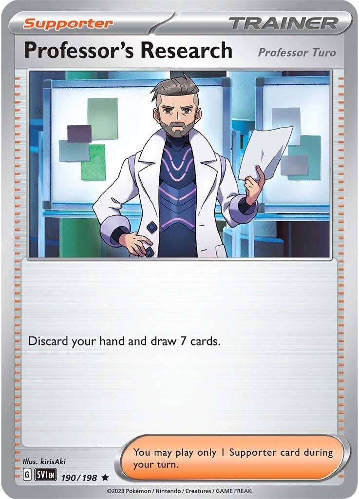 Professor's Research (Professor Turo) (190/198) [Scarlet & Violet: Base Set] | Silver Goblin