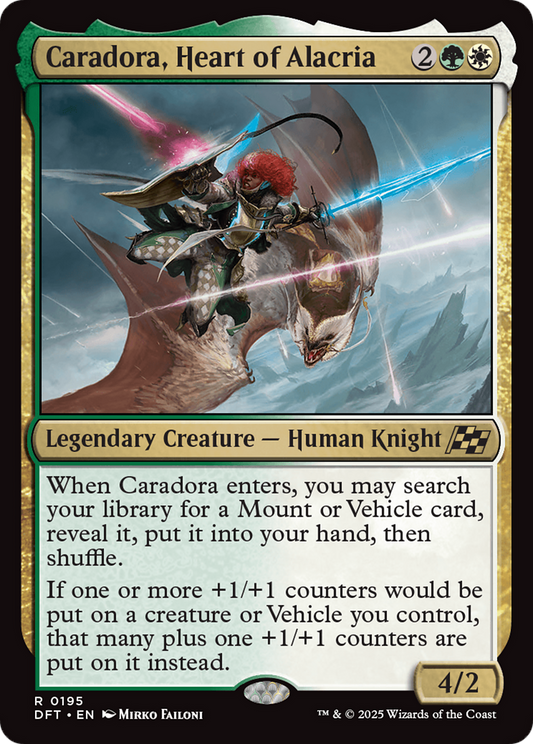 Caradora, Heart of Alacria Foil (195) - Aetherdrift