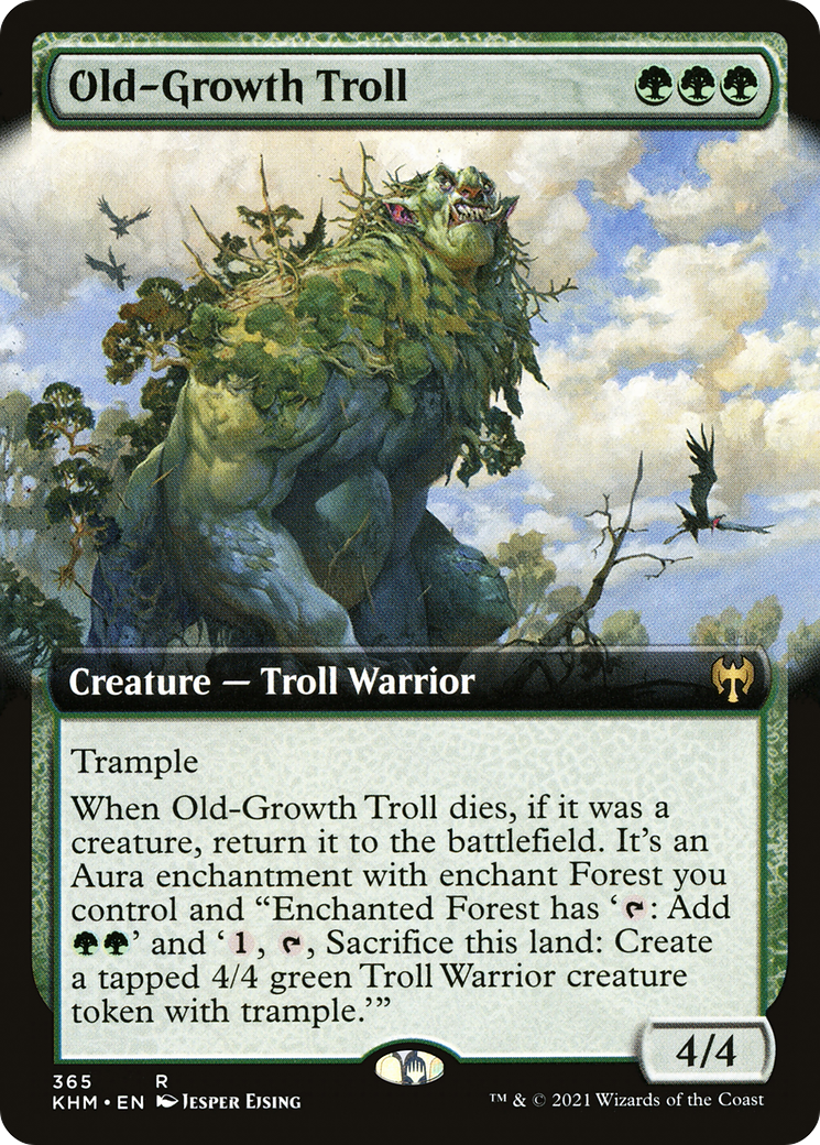 Old-Growth Troll (Extended Art) (365) - Kaldheim