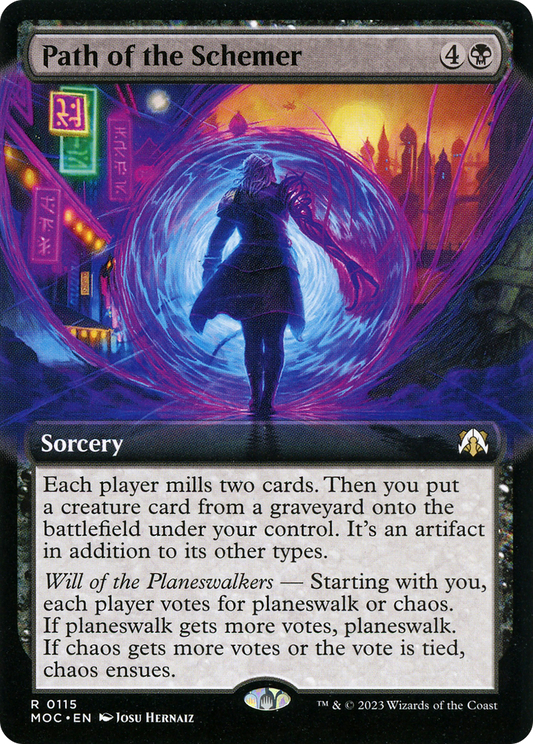 Path of the Schemer (Extended Art) [March of the Machine Commander] Foil