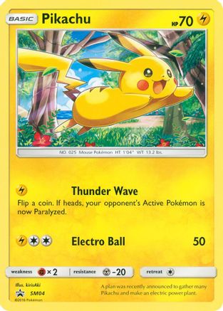 Pikachu (SM04) [Sun & Moon: Black Star Promos] Holofoil