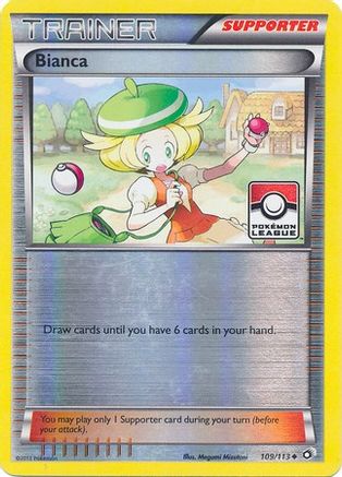Bianca - 109/113 (Pokemon League) (109) Reverse Holofoil - League & Championship Cards