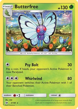 Butterfree (3) - Sun & Moon