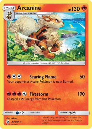 Arcanine (22/149) [Sun & Moon: Base Set] | Silver Goblin