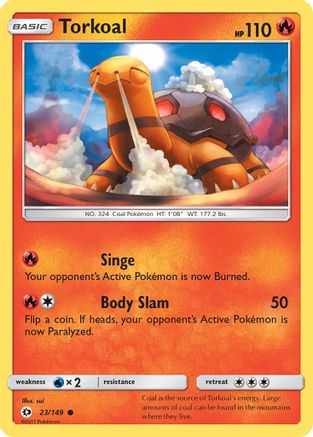 Torkoal (23) Reverse Holofoil - Sun & Moon