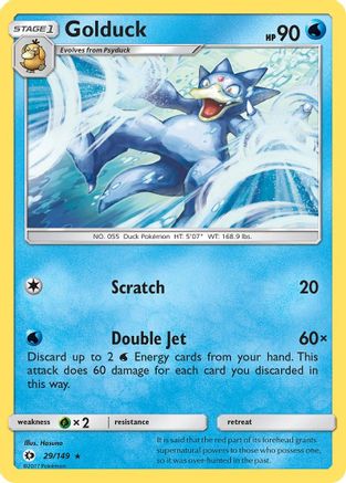 Golduck (29) Reverse Holofoil - Sun & Moon