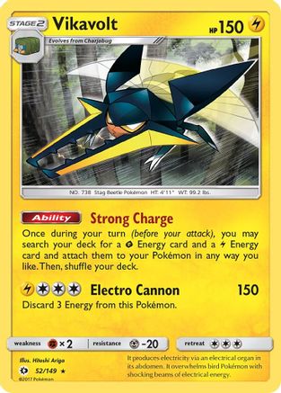 Vikavolt (52/149) [Sun & Moon: Base Set] Reverse Holofoil