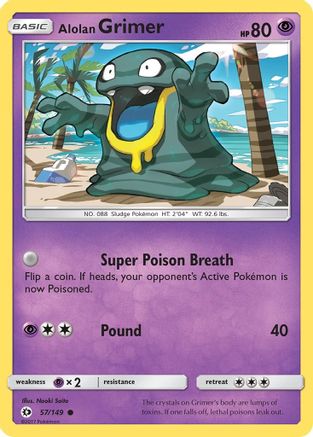 Alolan Grimer (57/149) [Sun & Moon: Base Set] | Silver Goblin