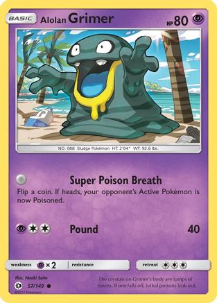 Alolan Grimer (57) Reverse Holofoil - Sun & Moon