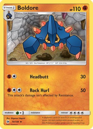 Boldore (70/149) [Sun & Moon: Base Set] | Silver Goblin