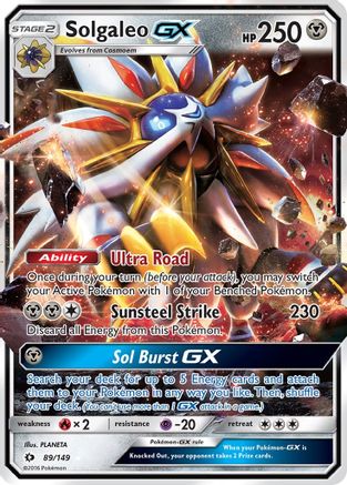 Solgaleo GX (89/149) [Sun & Moon: Base Set] | Silver Goblin