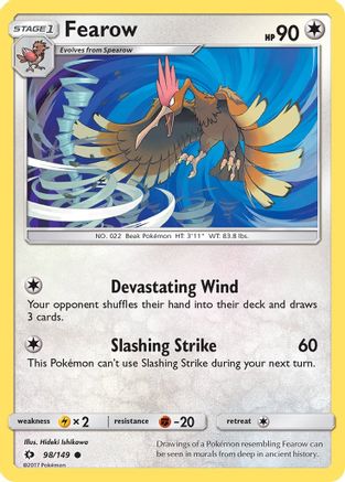 Fearow (98) Reverse Holofoil - Sun & Moon