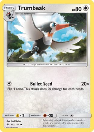 Trumbeak (107) Reverse Holofoil - Sun & Moon