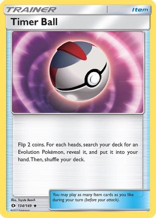 Timer Ball (134) Reverse Holofoil - Sun & Moon
