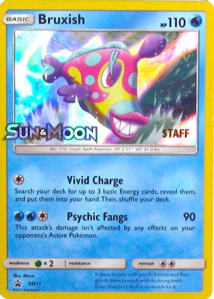 Bruxish - SM11 (Prerelease) [Staff] (SM11) Holofoil - SM Promos