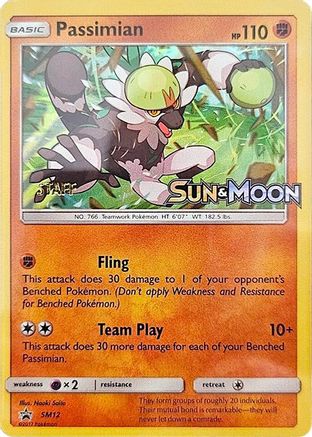 Passimian (SM12) (Staff Prerelease Promo) [Sun & Moon: Black Star Promos] | Silver Goblin