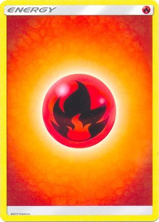 Fire Energy (Unnumbered) (165) Reverse Holofoil - Sun & Moon