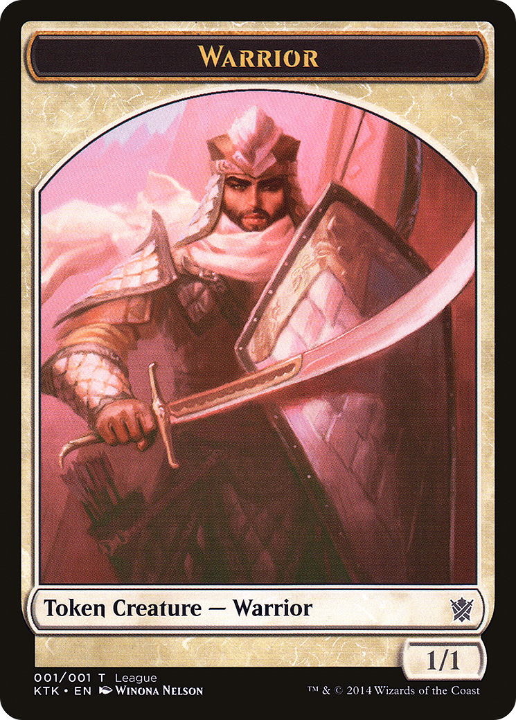 Warrior Token (001) - League Tokens 2014