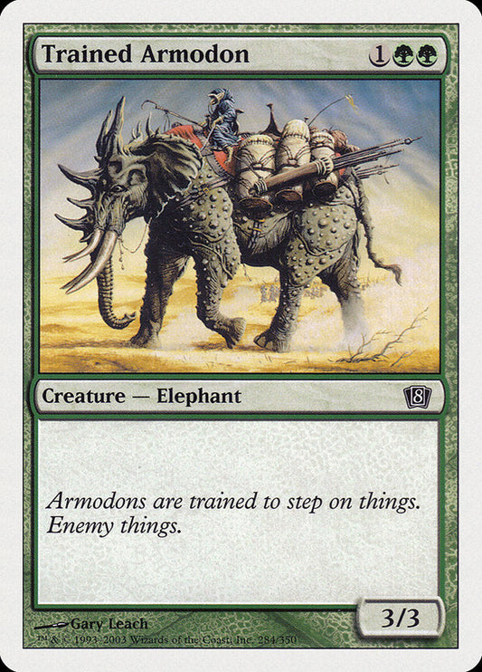 Trained Armodon [Eighth Edition] Foil