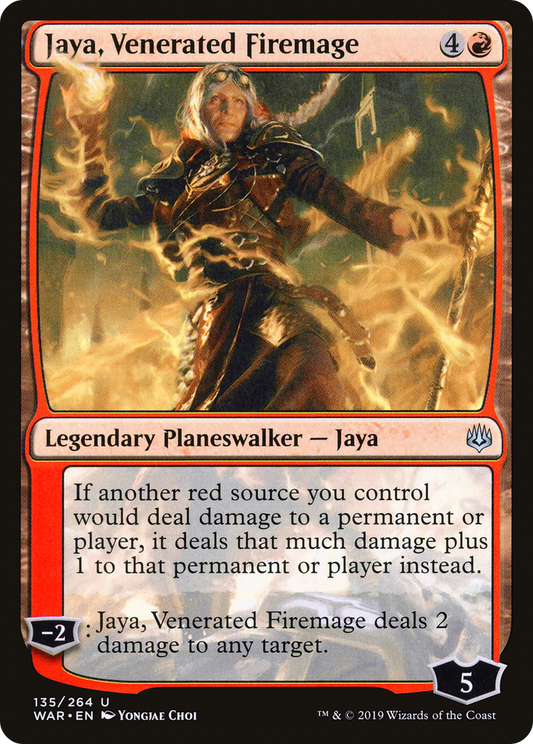 Jaya, Venerated Firemage [War of the Spark] Foil