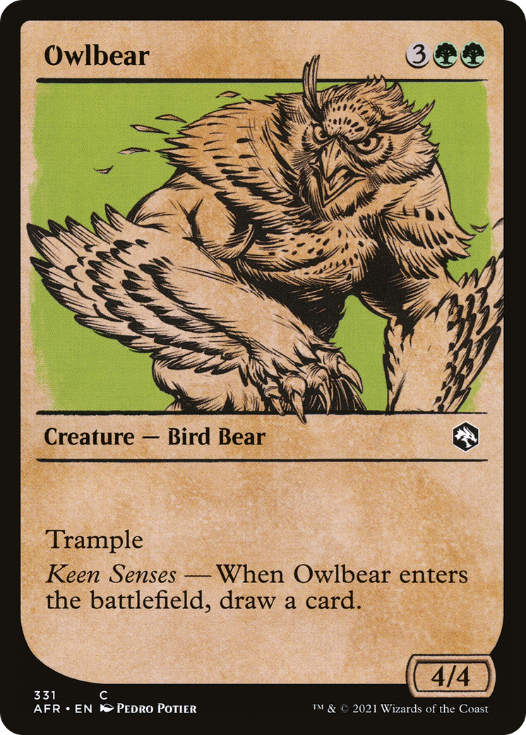 Owlbear (Showcase) [Dungeons & Dragons: Adventures in the Forgotten Realms] Foil