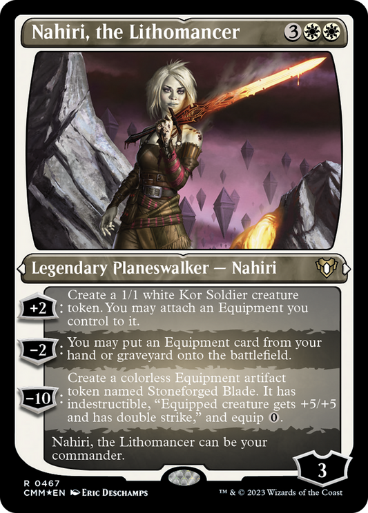 Nahiri, the Lithomancer (Foil Etched) [Commander Masters]