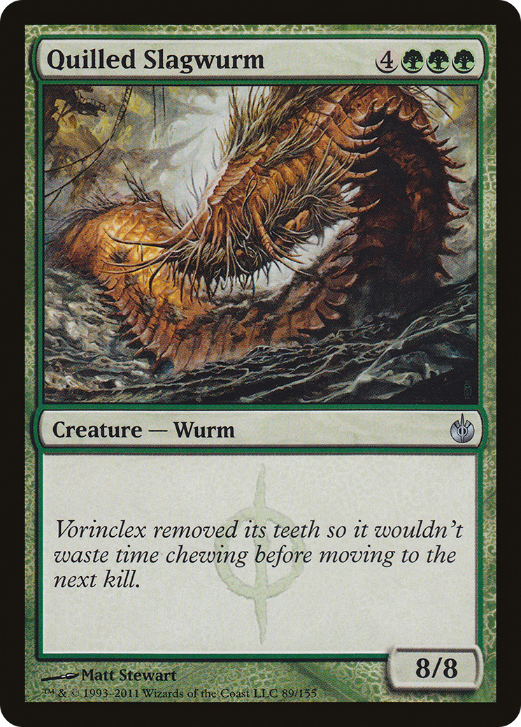 Quilled Slagwurm (089) Foil - Mirrodin Besieged