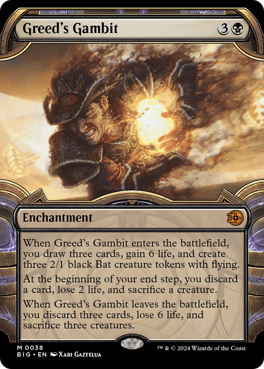 Greed's Gambit (Showcase) [Outlaws of Thunder Junction: The Big Score] Foil