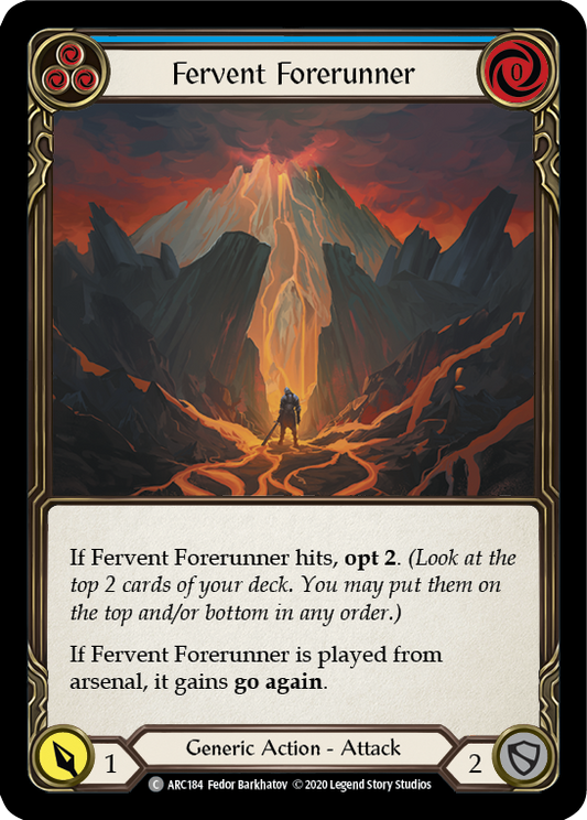 Fervent Forerunner (Blue) Unlimited Edition  (ARC184) - Arcane Rising