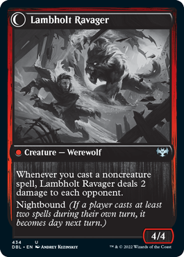 Lambholt Raconteur // Lambholt Ravager [Innistrad: Double Feature] Foil
