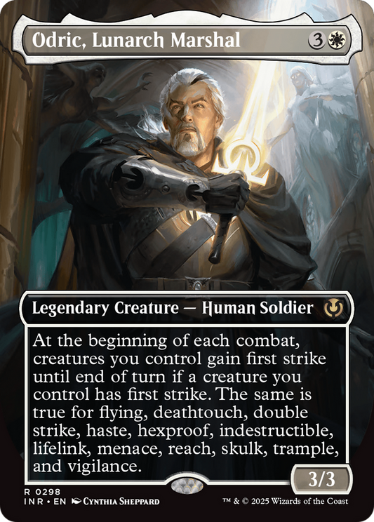 Odric, Lunarch Marshal (Borderless) Foil (298) - Innistrad Remastered