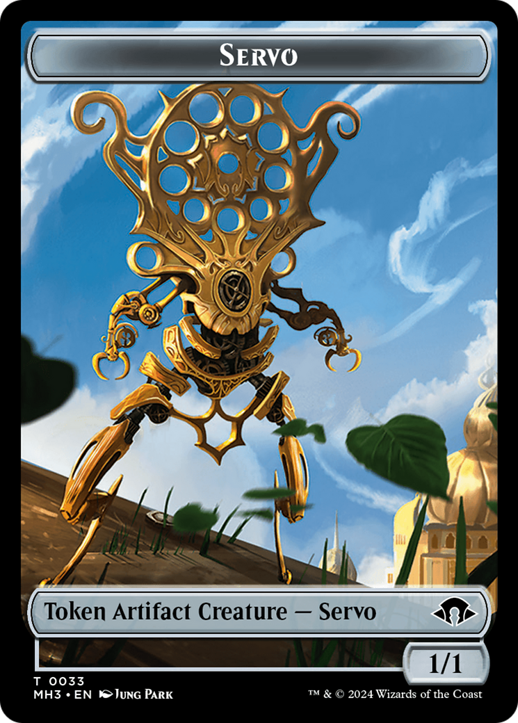 Illusion // Servo Double-Sided Token [Modern Horizons 3 Commander Tokens] | Silver Goblin