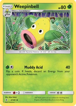Weepinbell (2) Reverse Holofoil - Guardians Rising