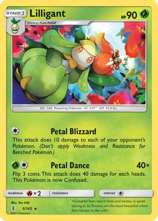 Lilligant (5) Reverse Holofoil - Guardians Rising