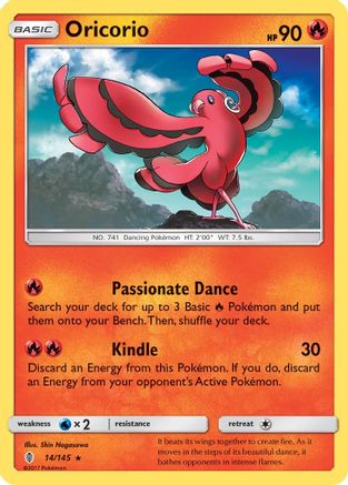 Oricorio (14) Reverse Holofoil - Guardians Rising