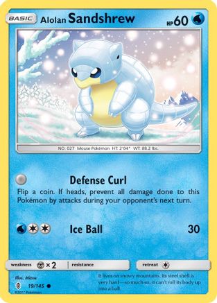 Alolan Sandshrew (19/145) [Sun & Moon: Guardians Rising] Reverse Holofoil