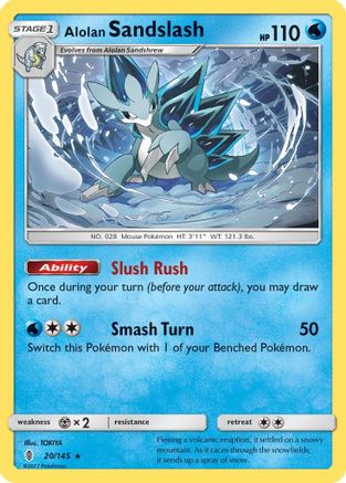 Alolan Sandslash (20/145) [Sun & Moon: Guardians Rising] Reverse Holofoil