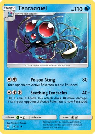 Tentacruel (24) Reverse Holofoil - Guardians Rising