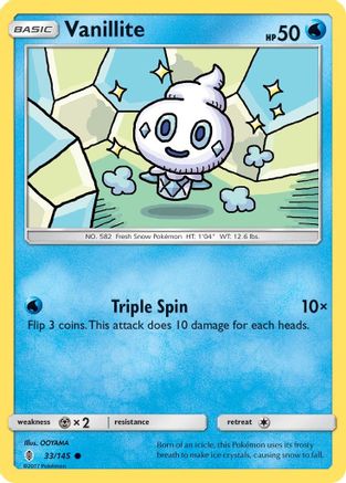 Vanillite (33/145) [Sun & Moon: Guardians Rising] | Silver Goblin