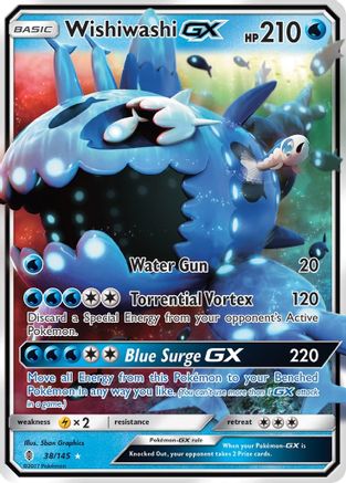 Wishiwashi GX (38) Holofoil - SM  Guardians Rising