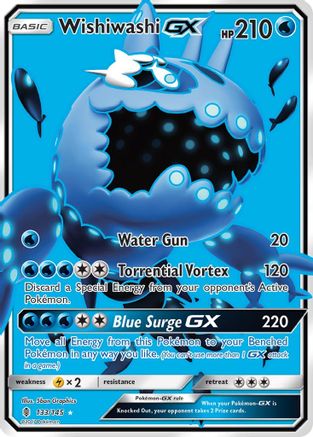 Wishiwashi GX (Full Art) (133) Holofoil - SM  Guardians Rising