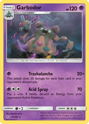 Garbodor (51) Reverse Holofoil - Guardians Rising