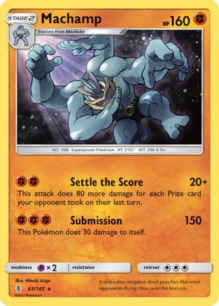 Machamp (65) Reverse Holofoil - Guardians Rising