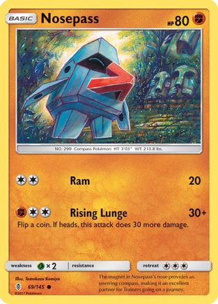 Nosepass (69) Reverse Holofoil - Guardians Rising