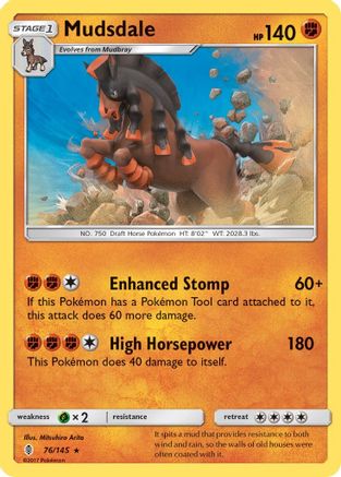 Mudsdale (76/145) [Sun & Moon: Guardians Rising] | Silver Goblin